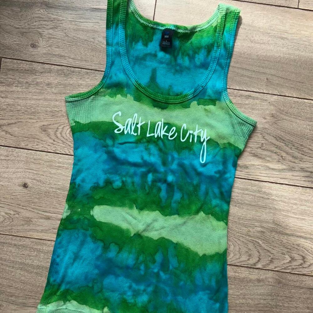 Salt lake city tie dye tank